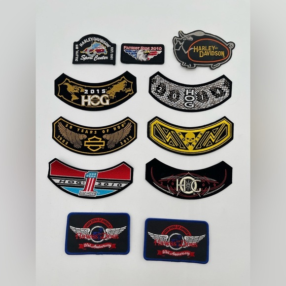 Harley-Davidson Motorcycle HOG Patches Misc Biker Lot New Harley Owners Group - Picture 1 of 5